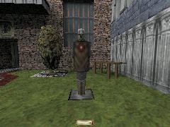 The most evil enemy in the entire game: The wooden Dummy